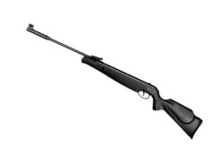 Carabina de aire NORICA Spider GRS 4.5 mm (.177) pavonada-sintética tiro x tiro velocidad de 330 m/seg. aprox.. (sistema de pistón).