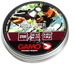 Lata x 250 balines, GAMO Pro-Hunter 4.5mm lisos con punta redondeada para caza.
