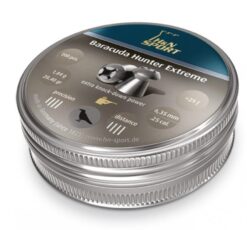 Lata de 150 balines H&N Sport Baracuda Hunter Extreme 6.35mm (.25) punta redonda hueca 28.24gr para carabina de aire