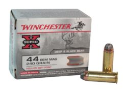 Caja de cartuchos WINCHESTER X44MHSP2 .44 Rem Mag. pta. Hueca HSP 240g 20 unds. x caja