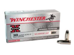 Caja de cartuchos WINCHESTER X38ASHP 38 Super Auto (+P) Pta. Hueca STHP 130g 50 Unds. x caja